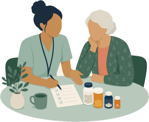 Medication reconciliation at home
